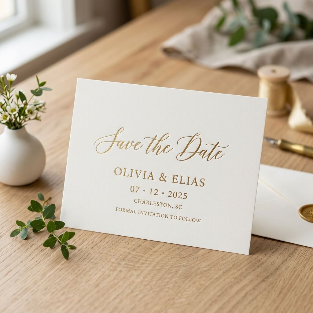 Minimalist Save the Date