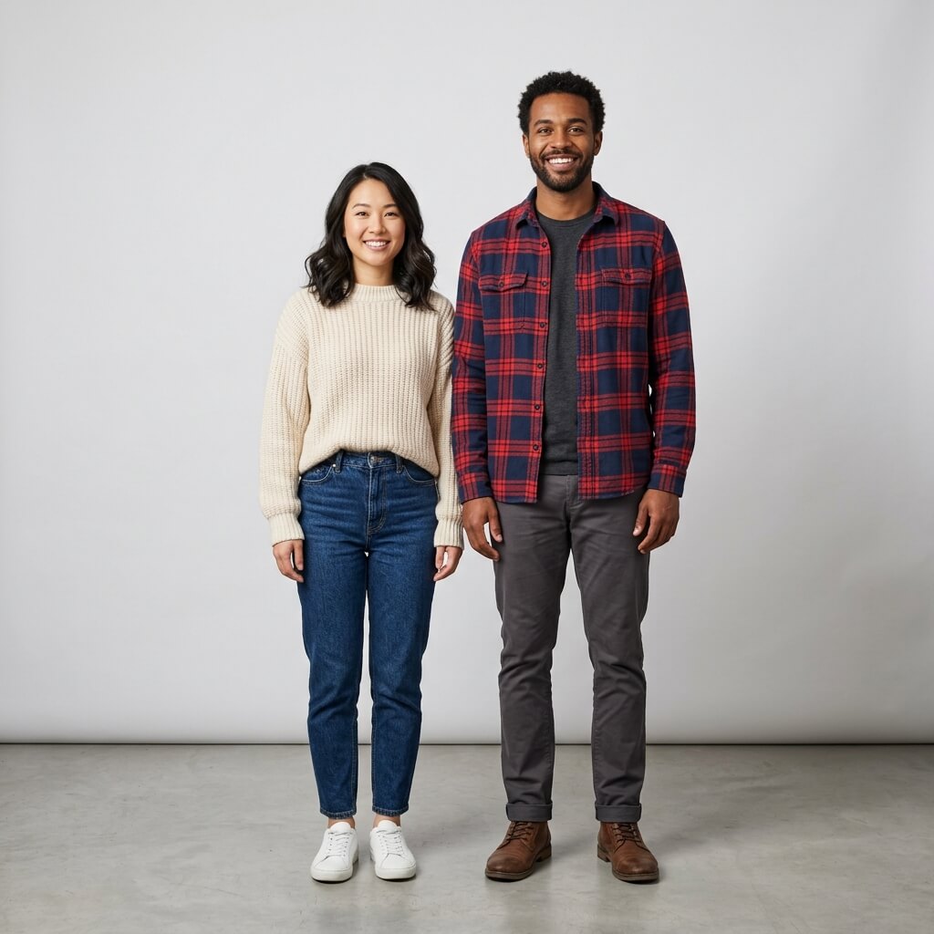 Diverse Casual Couple